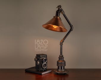 No. 13 [Adjustable Industrial Light Fixture – Edison Bulb Pipe Lamp]