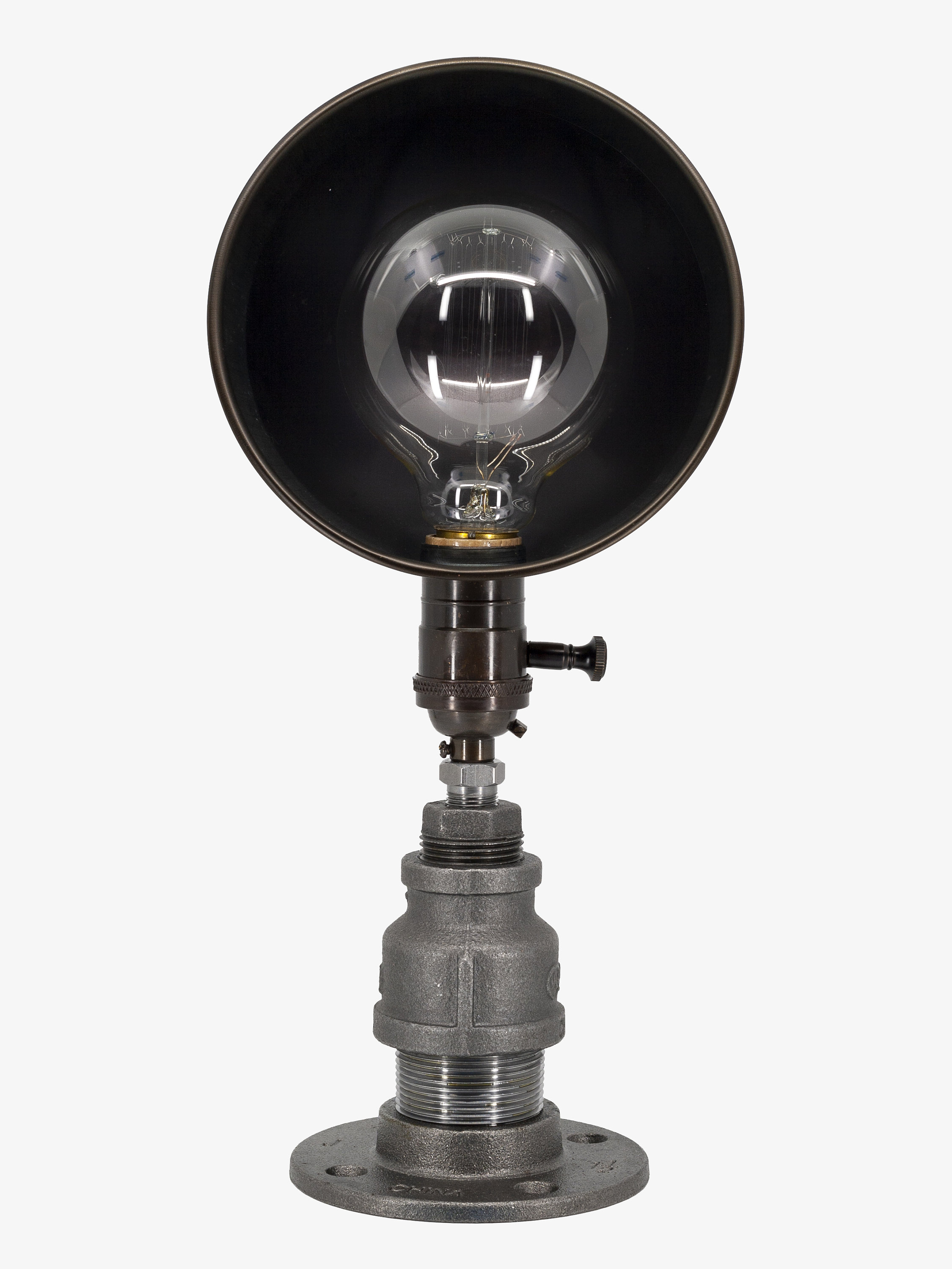 No. 11 [industrial Light Fixture – Edison Bulb Pipe Lamp – Dimmable] - Etsy