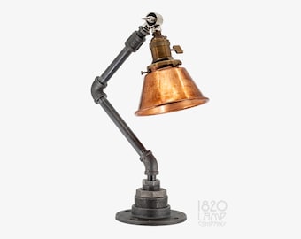 No. 17 [Adjustable Industrial Light Fixture – Edison Bulb Pipe Lamp]