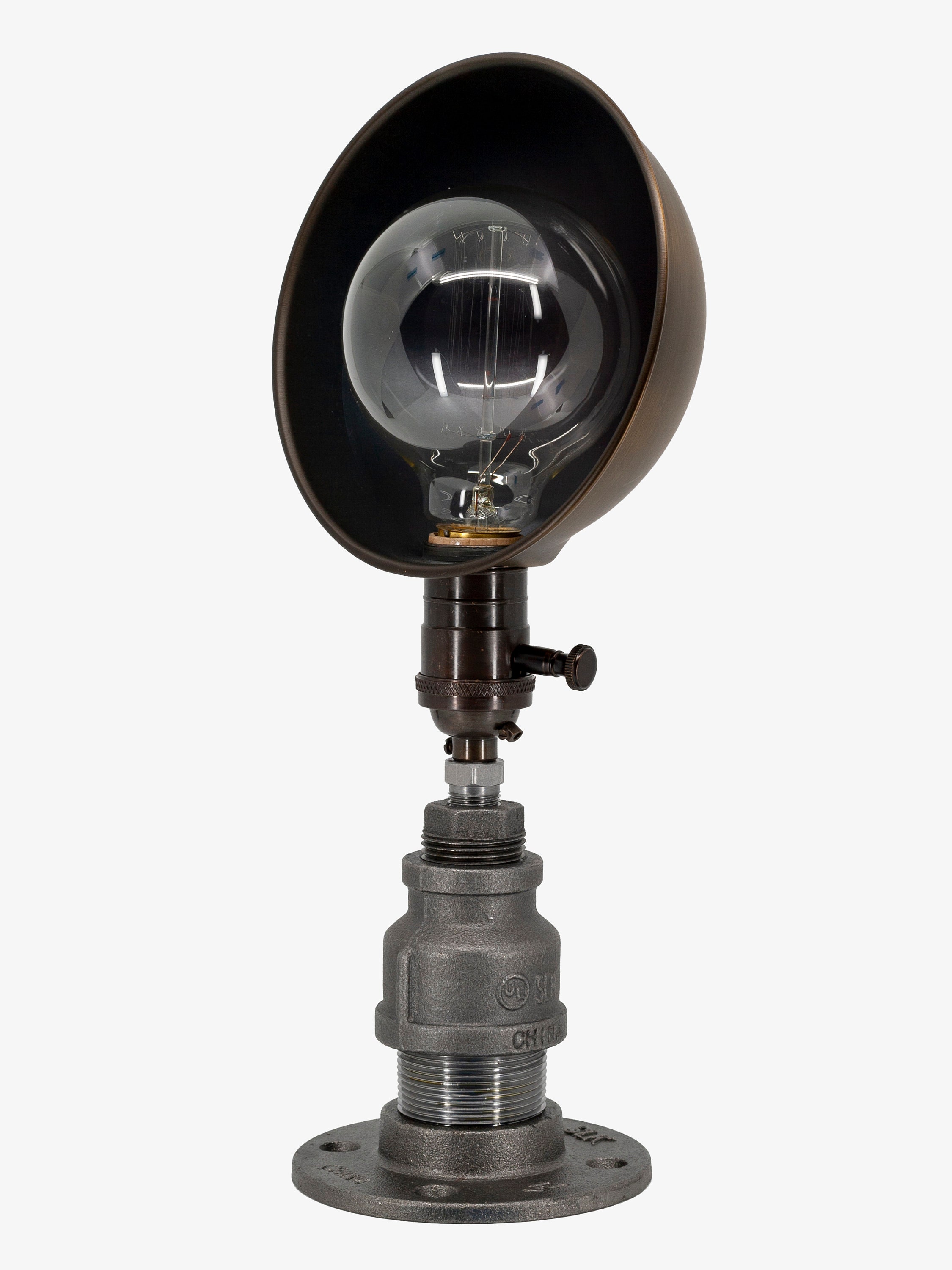 No. 11 [industrial Light Fixture – Edison Bulb Pipe Lamp – Dimmable] - Etsy