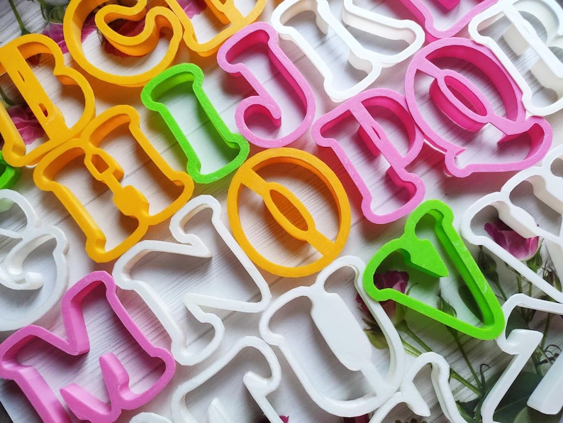 Alphabet Cookie Cutter Set: A-Z Letter Clay Cutters - Etsy