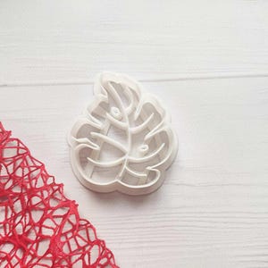 Monstera Leaf Cookie Cutter & Polymer Clay Stamp - Tropical Design