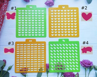 Sprinkle Cookie Stencil: Butterfly, Heart, Bow, Star