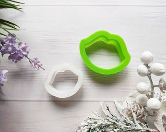 Lips Cookie Cutter: Kiss Shape, Valentine's Day Baking (3D Printed)