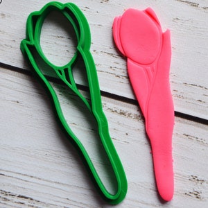 Ausstechform Tulpe + Stempel Ausstechform Stempel Ausstecher Ausstechform Stempel Muttertag