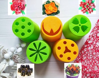 Ukrainian Piping Nozzles, 5 pcs Cake Decorating Tips, Floral Icing