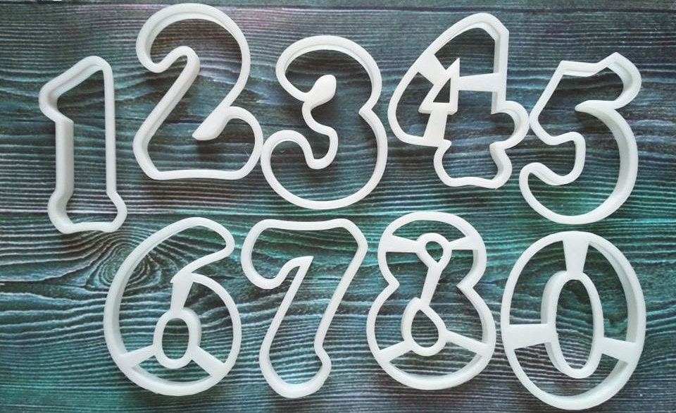 9pcs Number Cutter Extra Large Number Cutter Large Cookie - Etsy