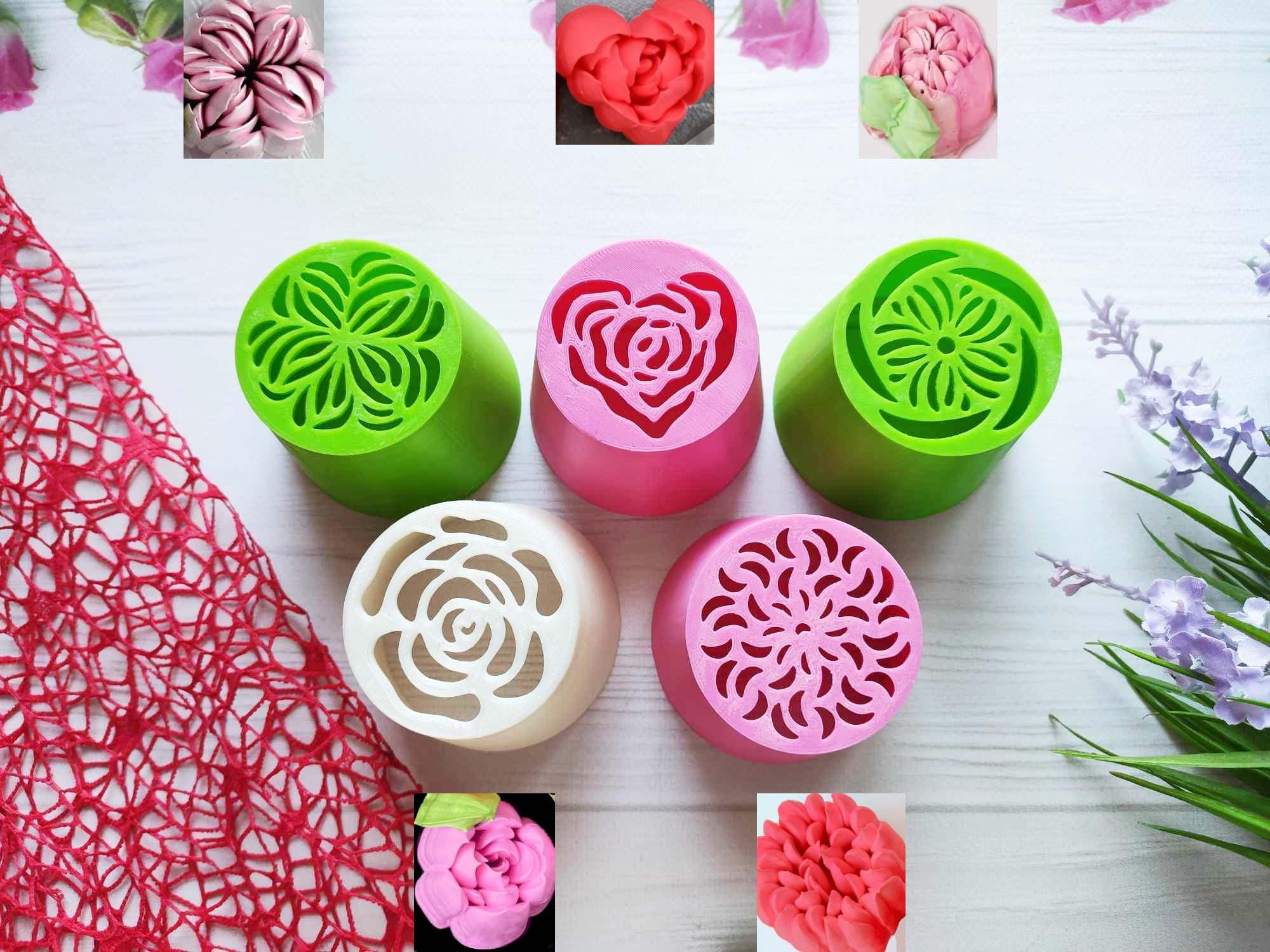 ZPKJ Set 5 Beccucci Per Torte In Acciaio Inox 304 - Ugelli Per Pasticceria Grandi, Per Decorare Cupcake, Biscotti E Dessert (Formati 2D, 4B, 2C, 1A, 1M) - 3