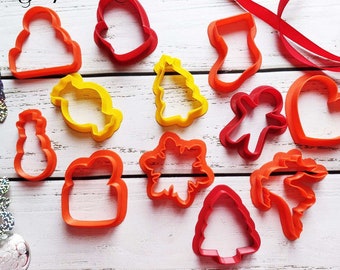 Christmas Cookie Cutters: Holiday Baking Set of 12