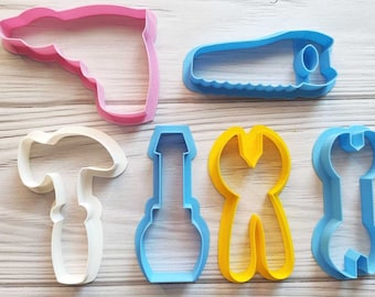 Konstruktions-Ausstechform-Set: Werkzeugförmige Formen