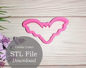 Bat Cookie Cutter STL Fichier Téléchargement numérique | Téléchargement de fichiers STL d’Halloween | Téléchargement du fichier de coupe-biscuits d’Halloween