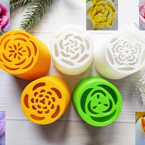Nozzle Set 3cm 4 cm 5 cm for Icing Piping Nozzles Plastic Decorating Tips 5 pcs Decorating Tools Cake Decorating Marshmallow Flowers