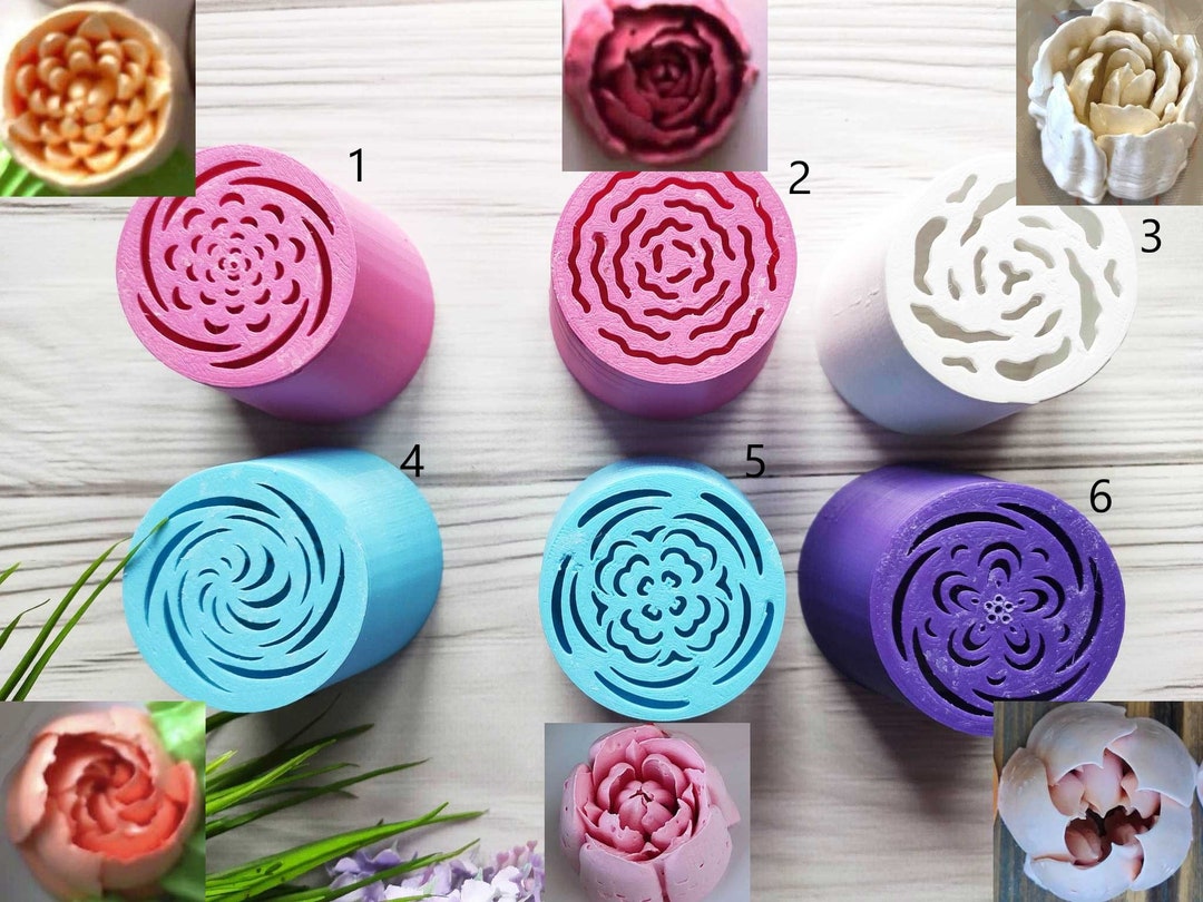 Nozzle Set 5cm for Icing Piping Nozzles Plastic Decorating Tips 6 Pcs