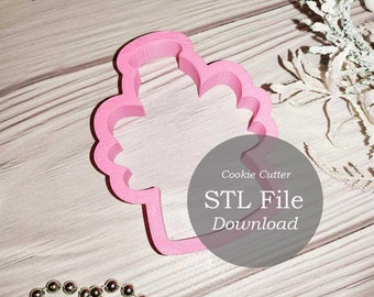 Angel Cookie Cutter stl file instant download - Christmas Polymer Clay Jewelry And Earring Cutter Tool - Angel Design Cookie Cutter STL