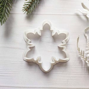 Snowflake Christmas Christmas Xmas Shape Cookie Cutter Dough Cookie Dough Fondant Sharp Stencil Flake Snow Winter Weather