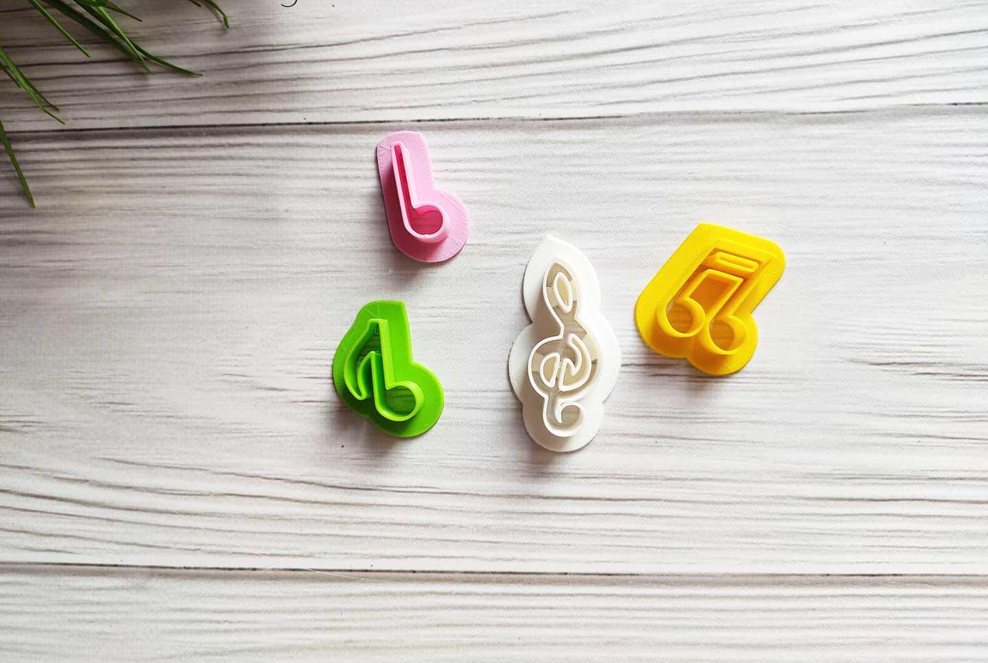 Music Note Cookie Cutters: Treble Clef Set, Fondant Decorating - Etsy