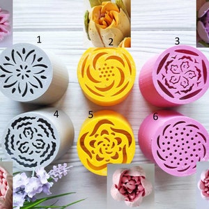 Nozzle Set 5cm for Icing Piping Nozzles Plastic Decorating Tips 6 pcs Decorating Tools Cake Decorating Buttercream and Marshmallow Flowers