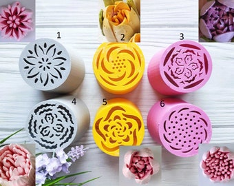 Nozzle Set 5cm for Icing Piping Nozzles Plastic Decorating Tips 6 pcs Decorating Tools Cake Decorating Buttercream and Marshmallow Flowers