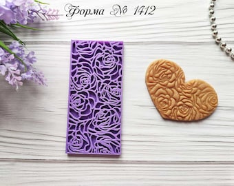 Roses Cookie cutter stamp 12 cm