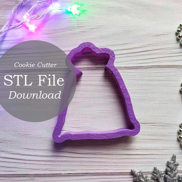 Santa Sack Christmas Cookie Cutter STL file Instant Download - Toy sack 3d cookie cutter - Cute Santa Bag Cookie Cutter - Winter Christmas