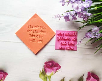 Custom Cookie Stamp: Thank You For Sharing This Day