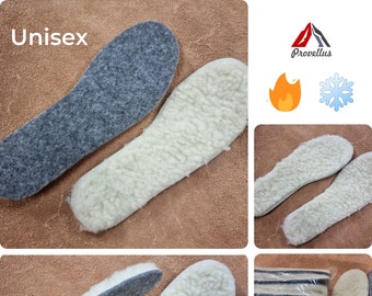 Insole footbed real new wool sheep&#39;s wool soft warm EU 35-47