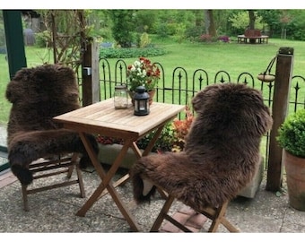 Top eco lambskin sheepskin skins natural brown new S - XXL