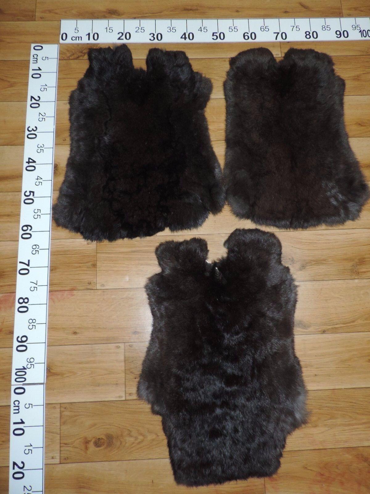 TOP XXL Rabbit Fur Rabbit Fur Rabbit Fur Breed: Alaska (black) - Etsy ...