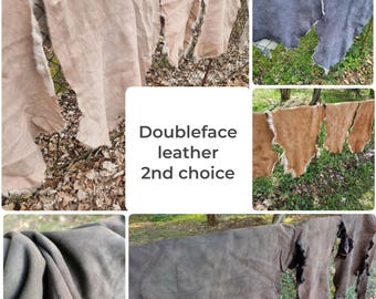 Genuine double-face 2nd choice sheepskin/lambskin/fur/leather for crafting bargain