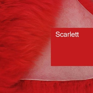 Top eco lambskin sheepskin skins Scarlett Rot Red New L-XL