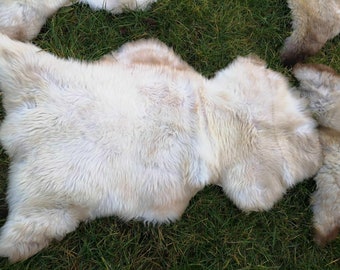 3X Real Natural Mottled Eco Lambskin Sheepskin Extra Soft Special Offer