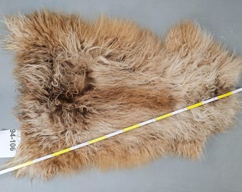 Piel de oveja en color natural XXL pieza única 94-106