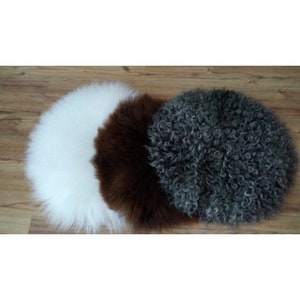 Fur chair pad seat pad seat cushion pillow fur cushion lambskin sheepskin XL
