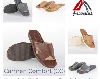 Women's slippers non-slip slippers genuine German merino leather Bb/Cc