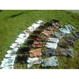 5x rabbit skins rabbit skins rabbit fur rabbit fur B goods at a top price