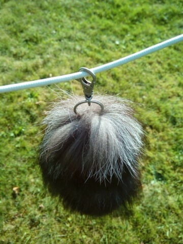 Foxtail fox tail tail foxtail foxtail silver fox pendant