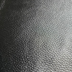 Cowhide nappa leather black 1.5 mm – soft full-grain leather for upholstery, bags & crafts