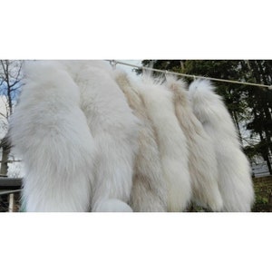 Foxtail fox tail tail foxtail foxtail arctic fox pendant