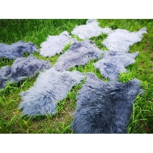 Real Eco Icelandic Sheepskins Sheepskin Sheepskin Fur Ca110cm Gray Bargain