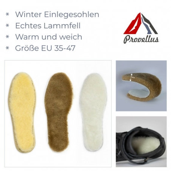 Winter Einlegesohle Fussbett Echt Deutsches Merinoschaffell Weich&Warm Eu35-47