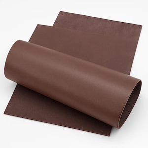 Leather cuts cowhide nappa 1.0–1.5 mm matt brown – 50×100 / 60×40 / 30×20 cm