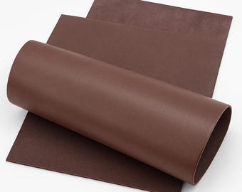 Leather cuts cowhide nappa 1.0–1.5 mm matt brown – 50×100 / 60×40 / 30×20 cm