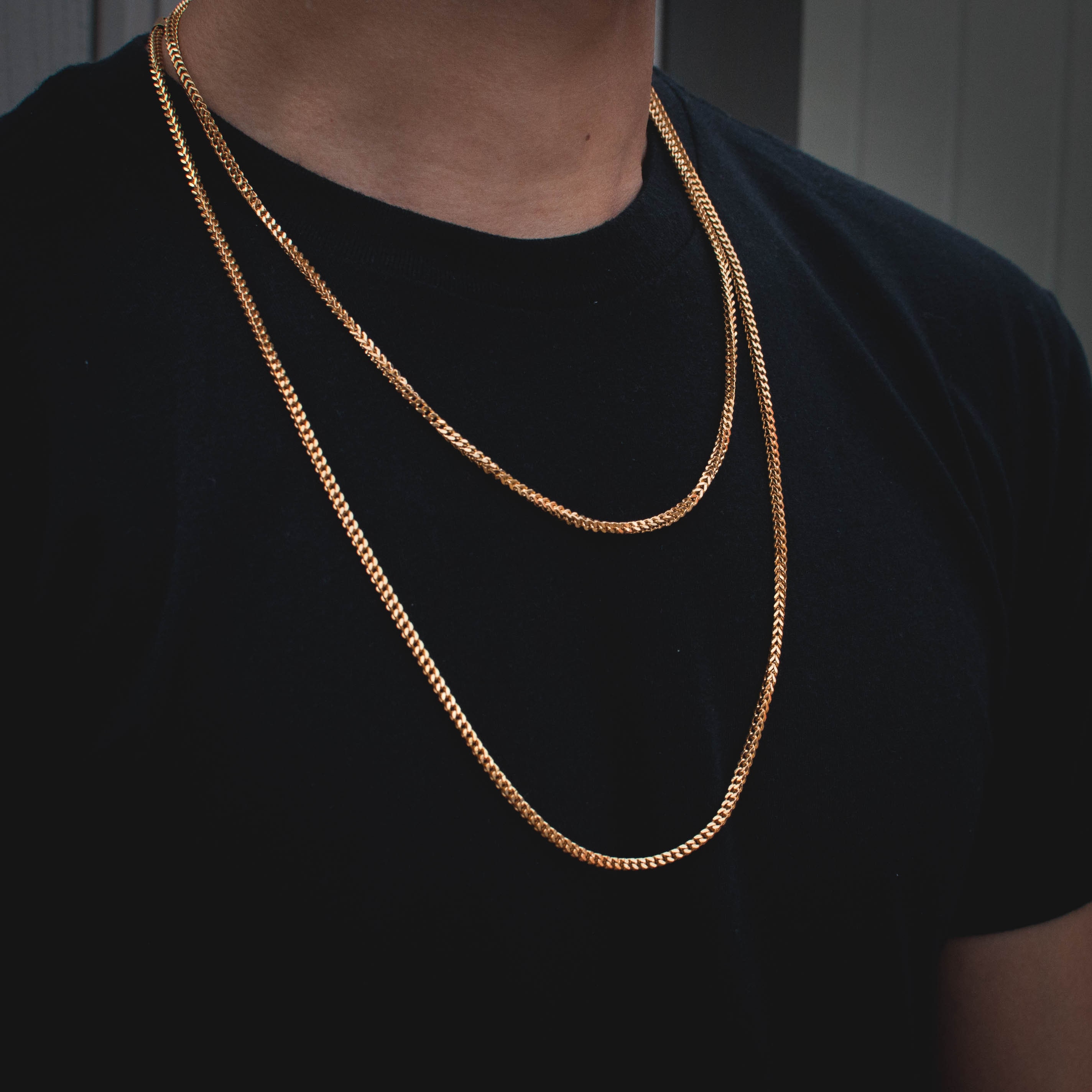 18k Yellow Gold 2.5mm Franco Chain 22 