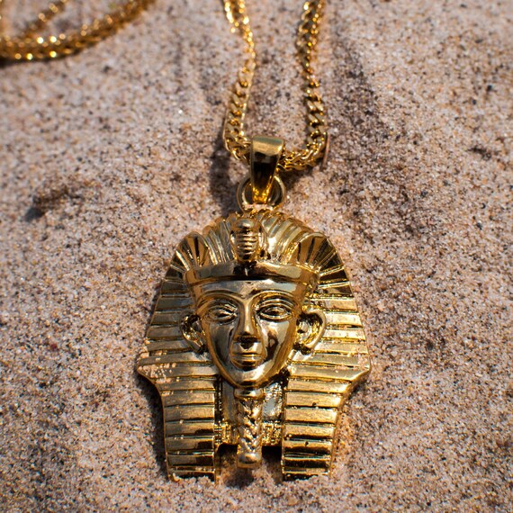 18k Yellow Gold Egyptian Pharaoh 