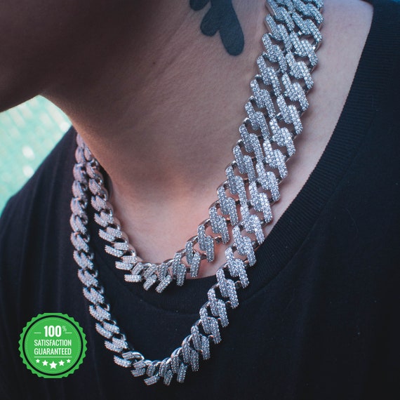 diamond prong cuban link 