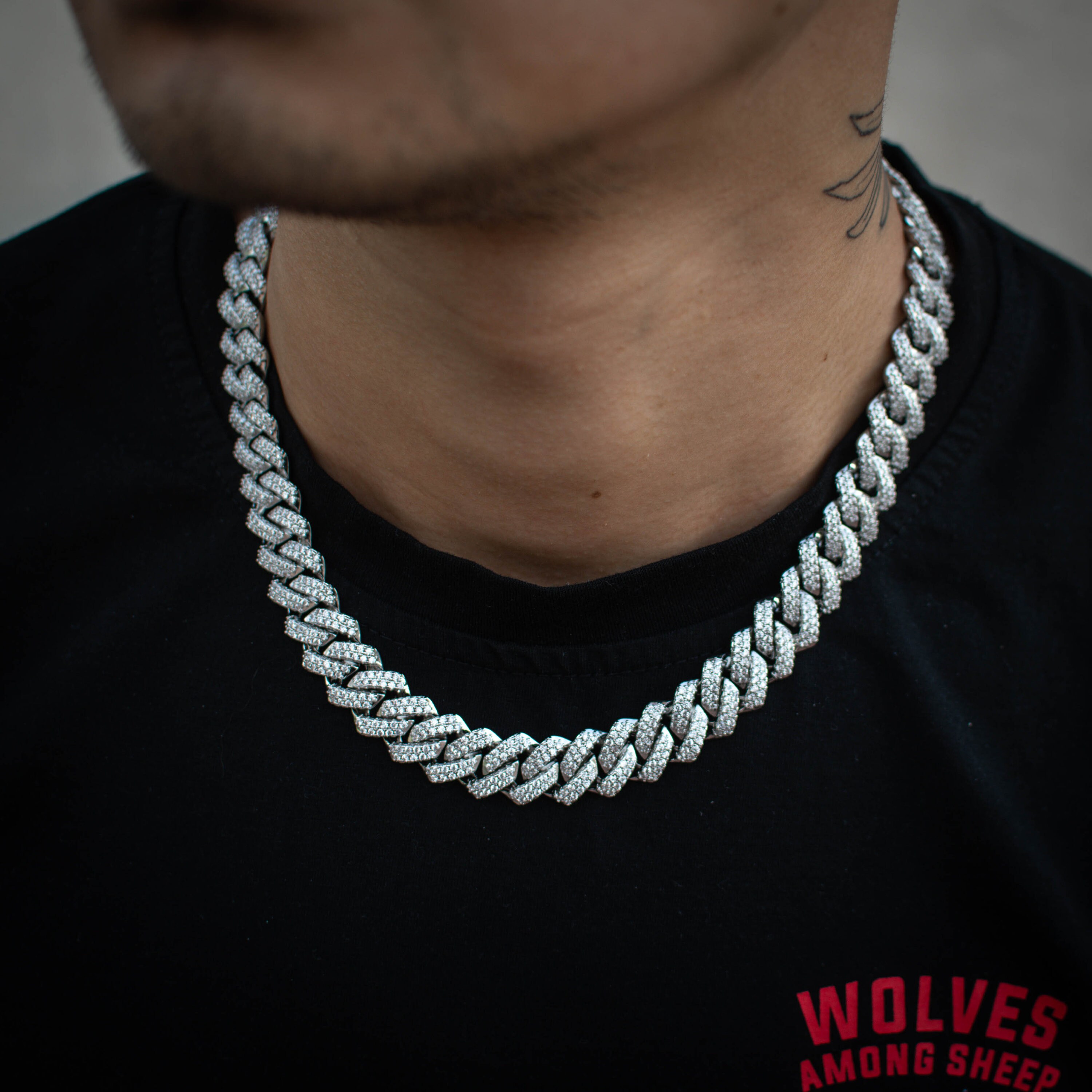 Miami Diamond Prong Cuban Link Choker 