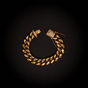 Details about / 14k Gold Filled Stamp Medusa Miami Cubn Chain Pendant Lifetme Warranty