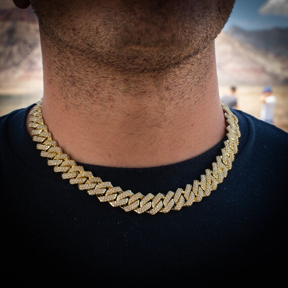 Miami Diamond Prong Cuban Link Choker 