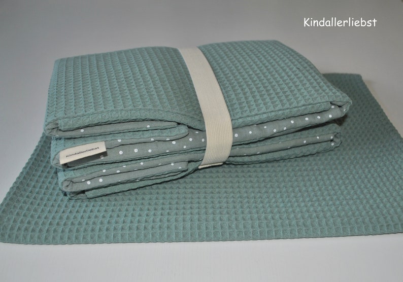 Diaper bag with changing mat that can be wiped clean for on the go image 5