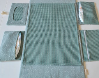 Windeltasche Komfort mit Wickelunterlage abwischbar für unterwegs